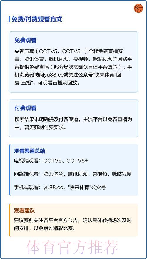 世界杯赛事直播观看指南大全
